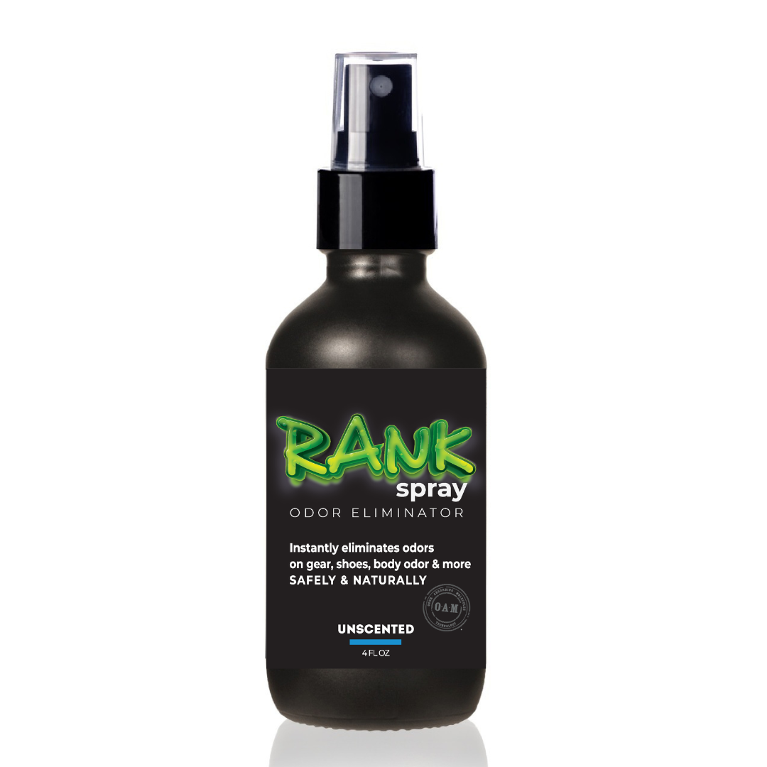 RANK Spray Odor Eliminator is designed to tackle odors lingering in all sports equipment. Get the funky, sweaty, musty, rank smell out of jerseys, cleats, helmets, football pads, yoga mats, workout clothes, ice skates, and more! Having an active lifestyle doesn’t mean you have to live with athletic gear that stinks. 